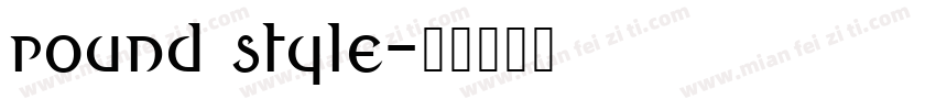 round style字体转换